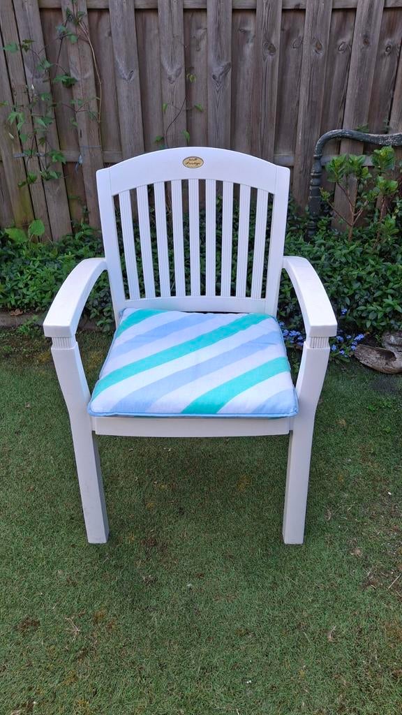 4x Hartman Prestige tuinstoel incl. Kussens, Tuin en Terras, Tuinstoelen, Ophalen, Gebruikt, Kunststof, Stapelbaar