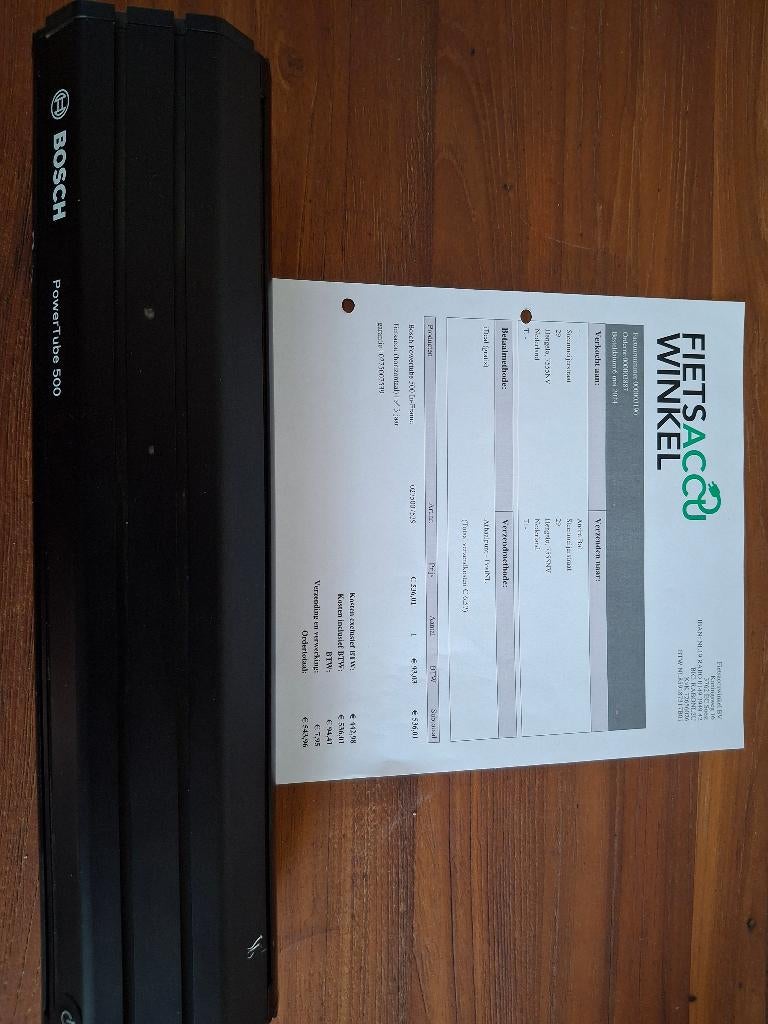 fietsaccu Bosch 500 Wh, Ophalen, Zo goed als nieuw