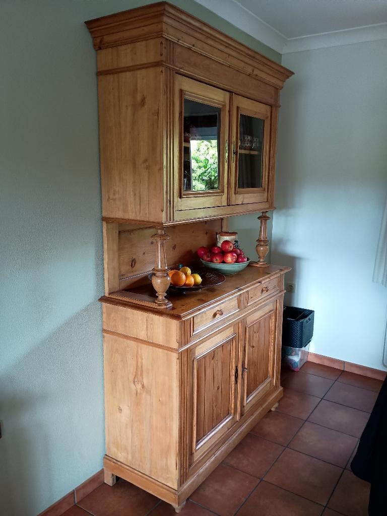 Antiek grenen Franse Buffetkast, Huis en Inrichting, Kasten | Buffetkasten, Ophalen, Gebruikt, 200 cm of meer, 75 cm of meer