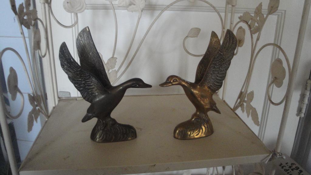 2 messing vogels, Antiek en Kunst, Ophalen of Verzenden, Koper