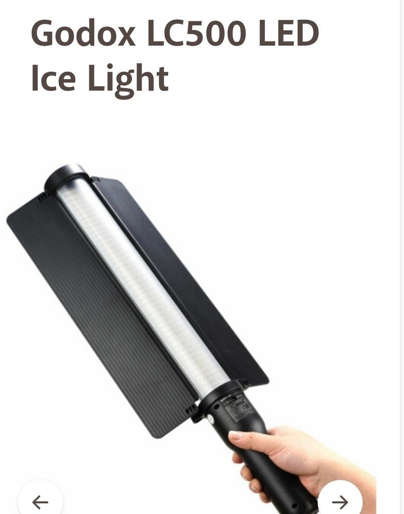 Godox LC500 LED Ice Light, Ophalen of Verzenden, Zo goed als nieuw