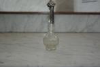 Parfumflesjes  ( Zilveren dop, Antiek en Kunst, Antiek | Glas en Kristal, Ophalen of Verzenden
