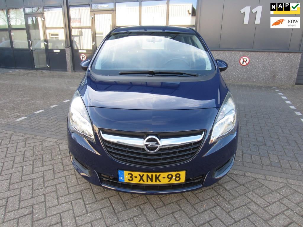 Opel Meriva 1.4 Turbo Berlin 2014 Airco 131.000KM NAP! APK!, Voorwielaandrijving, Gebruikt, 4 cilinders, Blauw