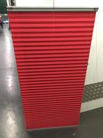 Rode plissé-gordijnen - Made by Moret, Kunststof, Ophalen of Verzenden, Zo goed als nieuw, 75 cm of meer