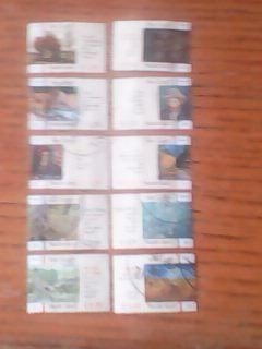 gestempelde serie zegels nederland no 2142/51, Verzenden, Gestempeld