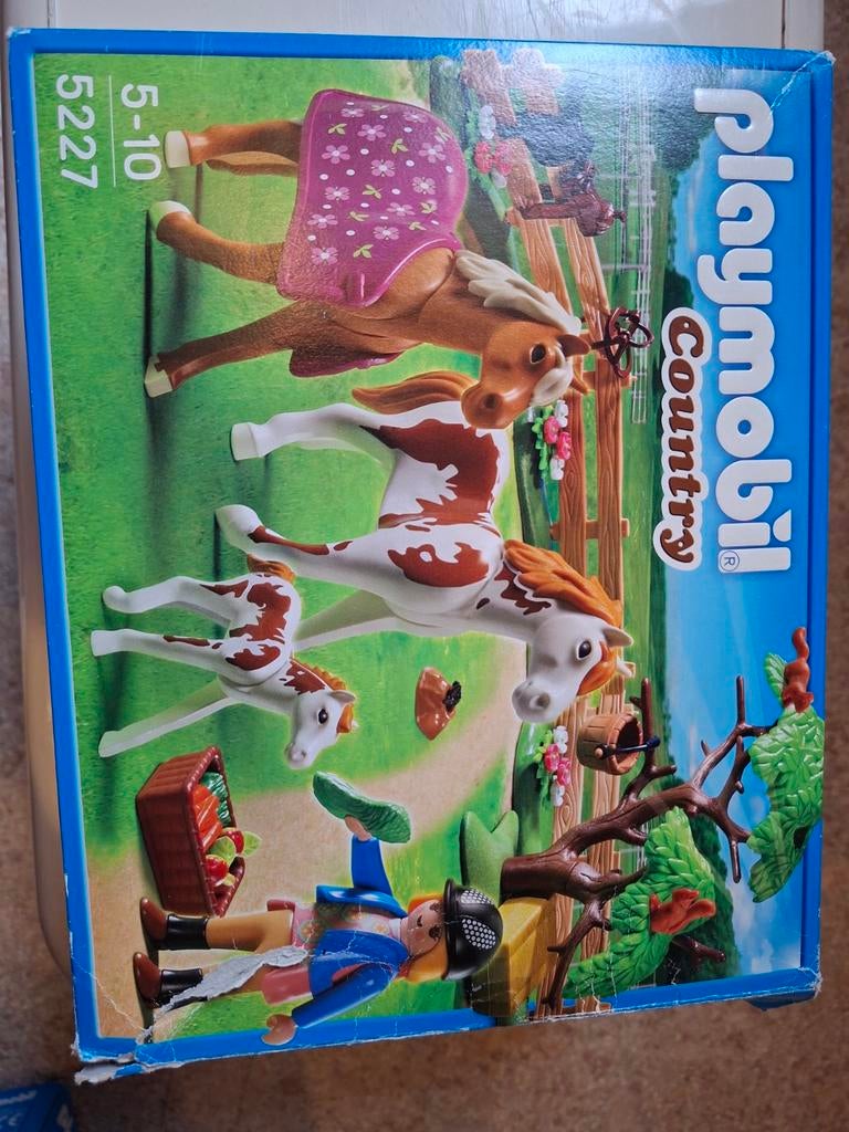 Playmobil Country Paardenfamilie Set 5227, Kinderen en Baby's, Speelgoed | Playmobil, Ophalen of Verzenden, Gebruikt, Complete set