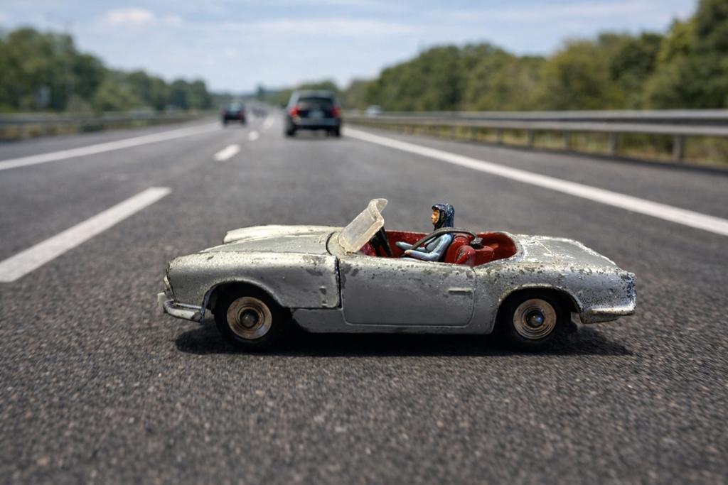 Triumph Spitfire, Ophalen of Verzenden, Gebruikt, Auto, Dinky Toys