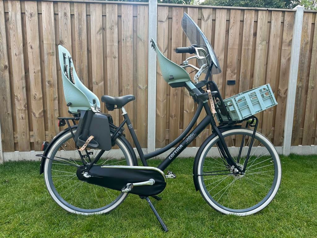 Nette Cortina U4 Family moederfiets met Uban IKI zitjes, 2 zitjes, Versnellingen, 56 cm of meer, Zo goed als nieuw