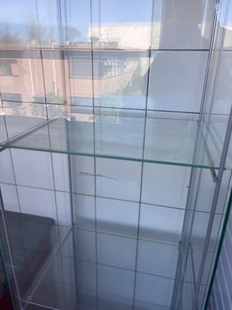 Glazen Vitrinekast Showcase Displaykast, Ophalen, Glas, 150 tot 200 cm, 25 tot 50 cm