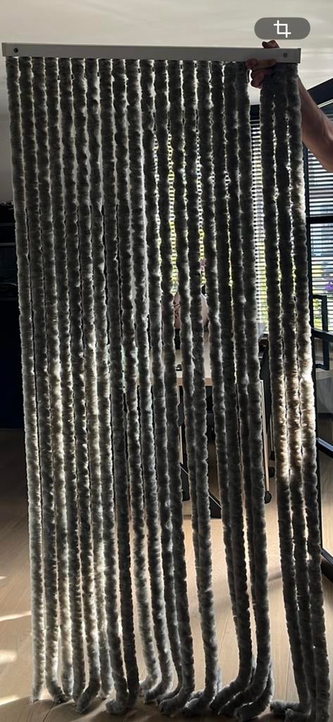 Vliegen gordijn zgan, Ophalen, Zo goed als nieuw, 200 cm of meer