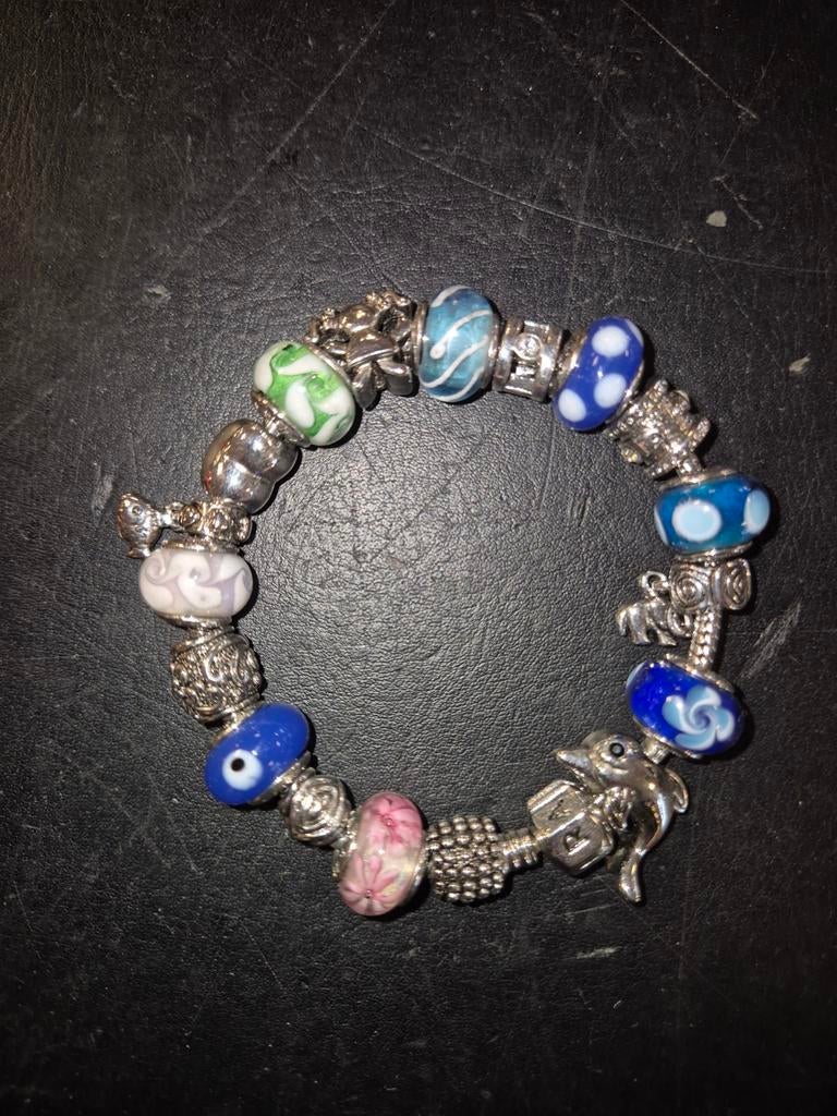 Trollbeads zilver met diverse beeldjes, Ophalen of Verzenden, Zo goed als nieuw, Zilver, Zilver