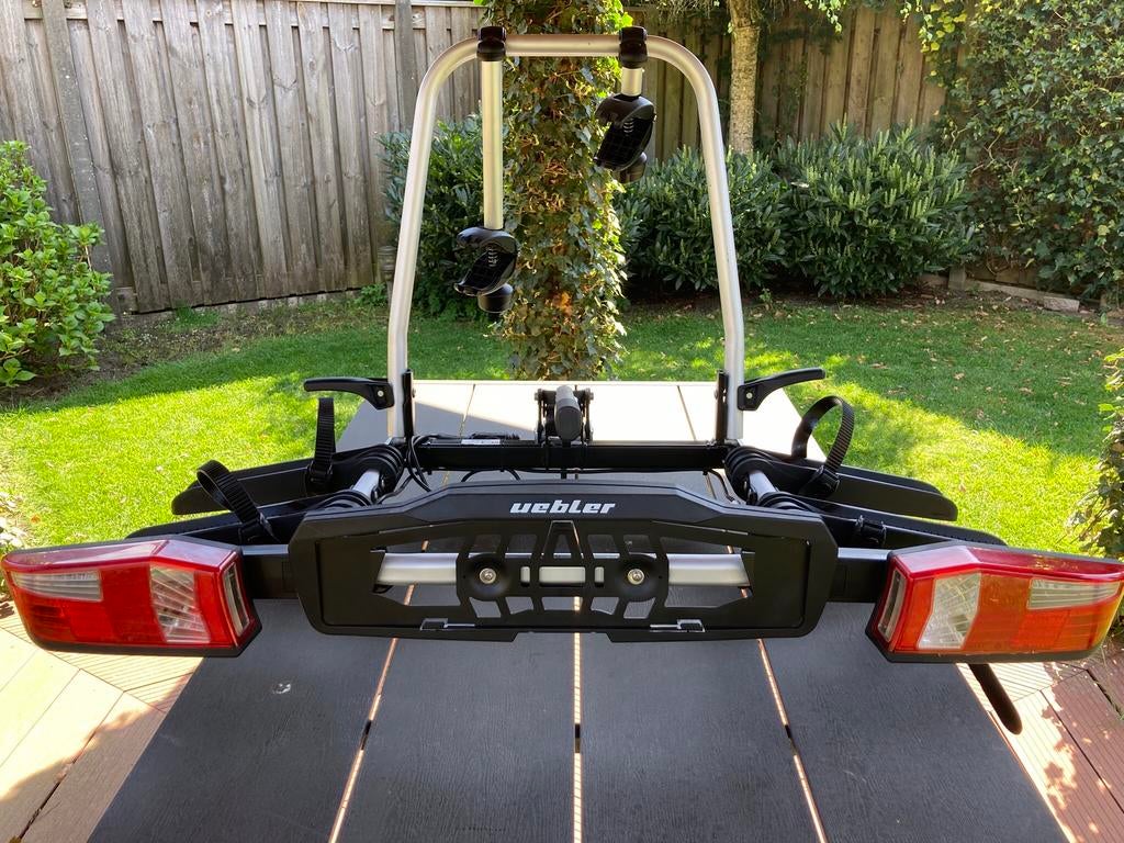 Uebler F22 fietsendrager / fietsdrager opvouwbaar E-bike, Auto diversen, Fietsendragers, Ophalen, Zo goed als nieuw, 2 fietsen