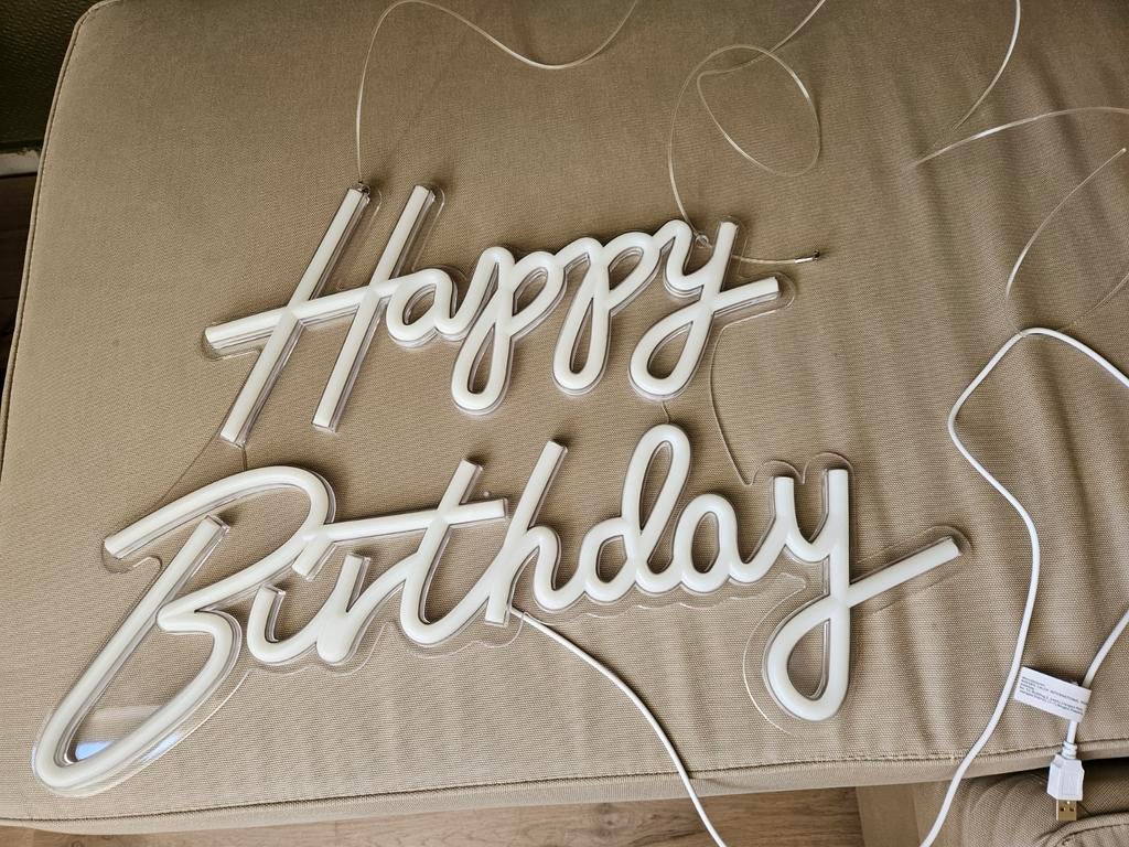 Happy Birthday LED Neon Verhuur, Ophalen, Nieuw