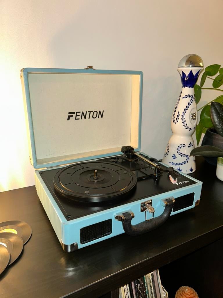 Fenton RP115 retro platenspeler met ingebouwde speaker + usb, Ophalen, Zo goed als nieuw, Overige merken