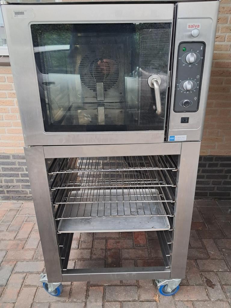 Salva K-5+H-E 00 BASIC bakoven, hetelucht + stoom, 5 niveaus, Ophalen, Gebruikt, Hete lucht, Oven