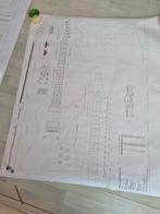 3 bouwtekeningen v. electr. Gibson gitaar op ware grootte, Ophalen, Nieuw, Elektrische gitaar