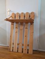 Vintage jaren 70 retro massief houten kapstok, Wandkapstok, Gebruikt, Ophalen of Verzenden, Minder dan 100 cm