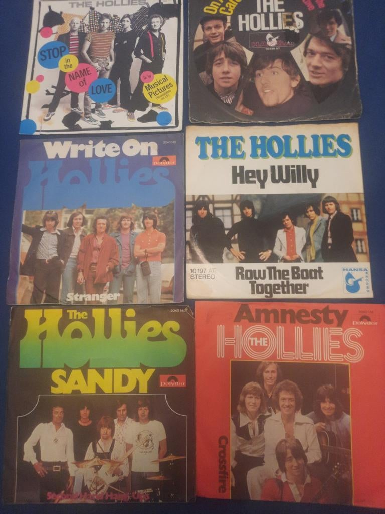11x vinyl singels van The Hollies, Cd's en Dvd's, Ophalen of Verzenden, Zo goed als nieuw, Overige formaten, Pop