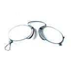 Antieke Pince-nez / Knijpbril - Vintage Oogmode, Overige merken, Gebruikt, Ophalen of Verzenden, Grijs