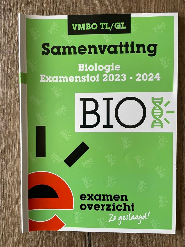 Samenvatting Biologie VMBO TL/GL 2023-2024, Ophalen of Verzenden, Zo goed als nieuw, VMBO, Biologie