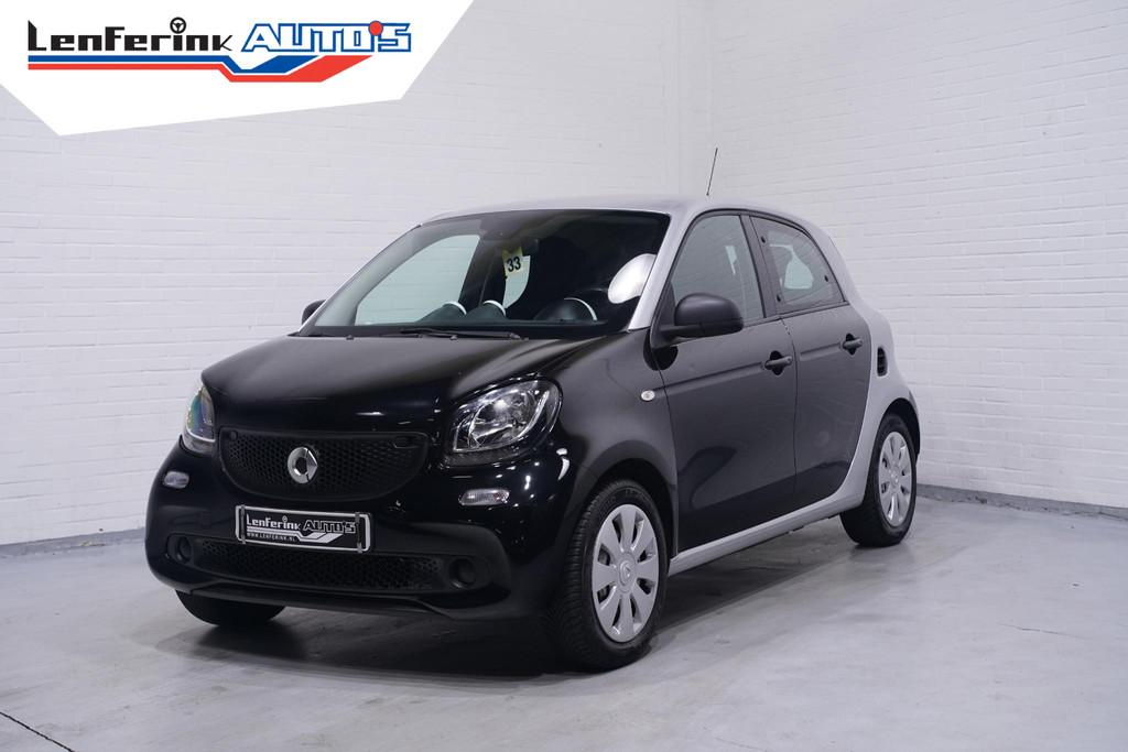 smart forfour 1.0 Pure Cruise Clima Nap, Auto's, Smart, Gebruikt, Zwart, Origineel Nederlands, Handgeschakeld