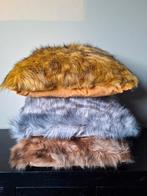 Kussen 45x45 beige grijs okergeel Sierkussen 3 stuks Nieuw, Ophalen of Verzenden, Nieuw, Overige kleuren, Vierkant