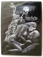 Motor Wanbord Wandplaat Ride Or Die Tattoo Skull Harley, Ophalen of Verzenden, Nieuw