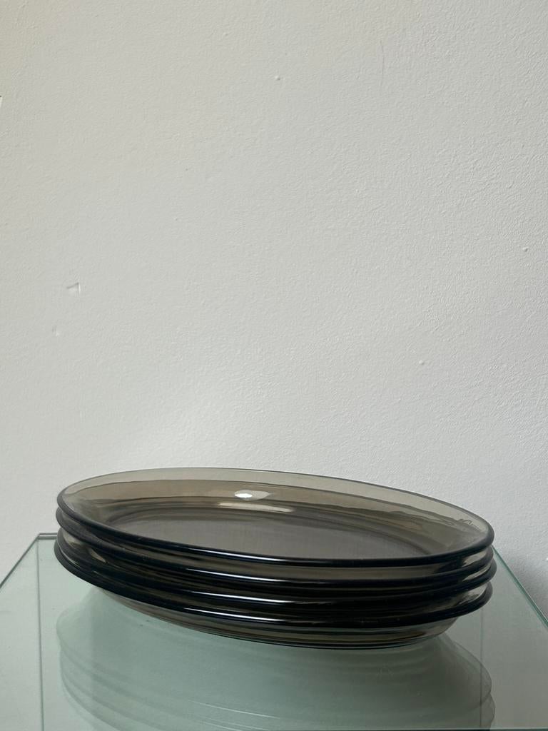 Schaaltjes Arcoroc France rookglas (4st), Ophalen of Verzenden