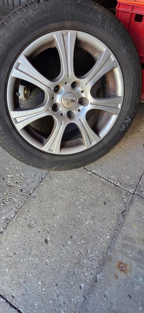 Velgen met banden - 205/55 R16, Auto-onderdelen, Banden en Velgen, Ophalen, Gebruikt, 16 inch, Banden en Velgen