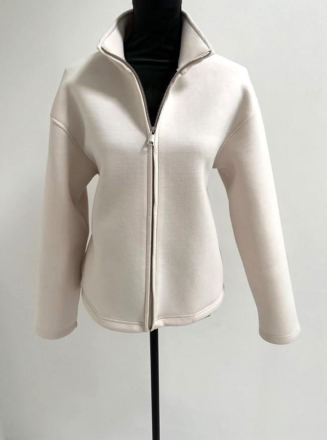 Z.G.A.N! Amisu Scuba dames vest / jasje ivoor wit S, Verzenden, Wit, Zo goed als nieuw, Maat 36 (S)