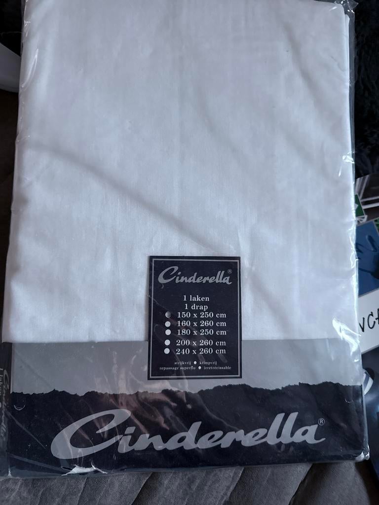 Lakens van Cinderella en Ariadne - Nieuw, Overige maten, Nieuw, Ophalen of Verzenden, Wit