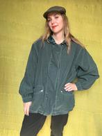 Vintage groene jas / jacket - capuchon- L/40, Maat 38/40 (M), Hgv, Hgv, Ophalen of Verzenden