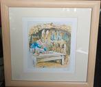 Set van 4 ingelijste Beatrix Potter prints - Peter Konijn, Minder dan 50 cm, Oorspronkelijke maker, Ophalen of Verzenden, Minder dan 50 cm