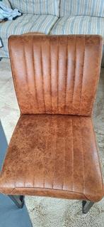 Eetkamerstoel Microleder x 2, Ophalen, Twee, Bruin, Zo goed als nieuw