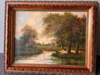 Klassiek schilderij met landschap en water, Ophalen