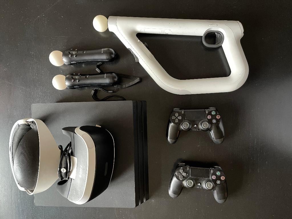 PlayStation 4 Pro bundel inclusief PlayStation VR set, Spelcomputers en Games, Spelcomputers | Sony PlayStation 4, Zo goed als nieuw