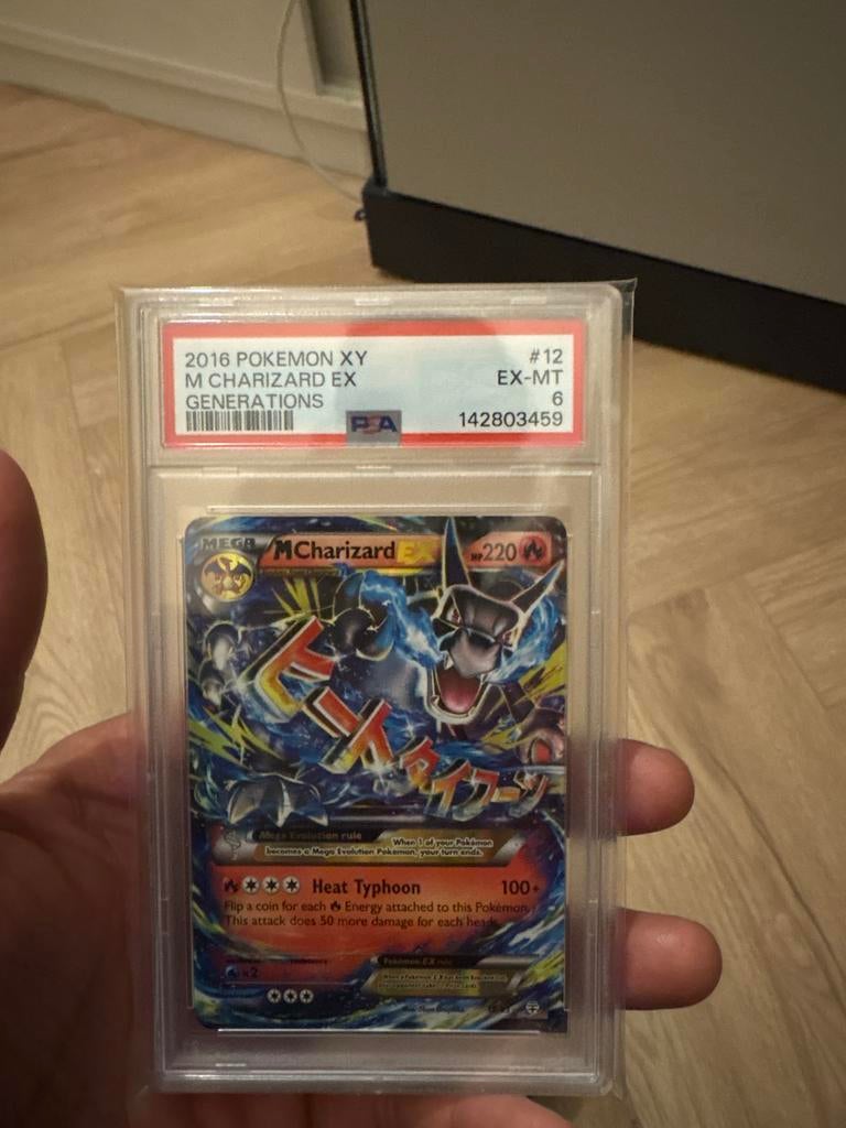 2016 Pokémon XY M Charizard EX Generations PSA 6, Ophalen of Verzenden, Zo goed als nieuw, Losse kaart