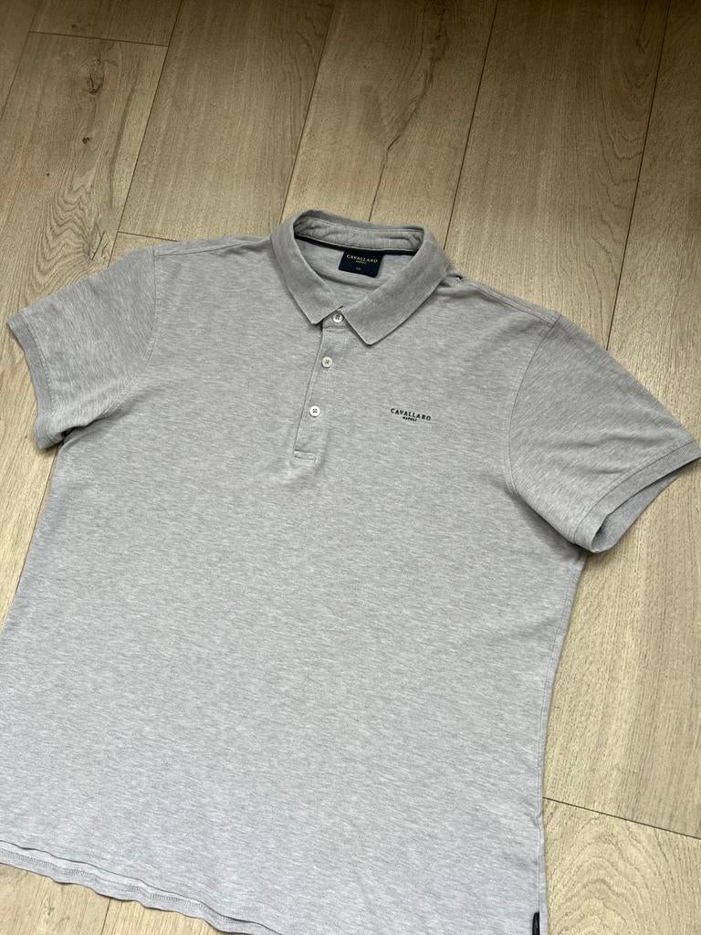 Cavallaro Napoli Polo Grijs Heren, Verzenden, Zo goed als nieuw, Overige maten, Grijs