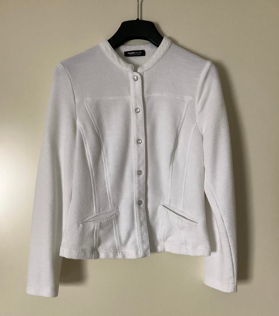 Frank Walder Vest Jasje maat 40, Ophalen of Verzenden, Zo goed als nieuw, Maat 38/40 (M), Wit