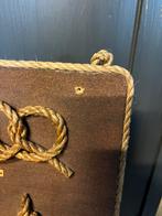 Oud bord met scheepsknopen. D. Korving Lobith, Overige typen, Ophalen of Verzenden, Zo goed als nieuw, Nvt