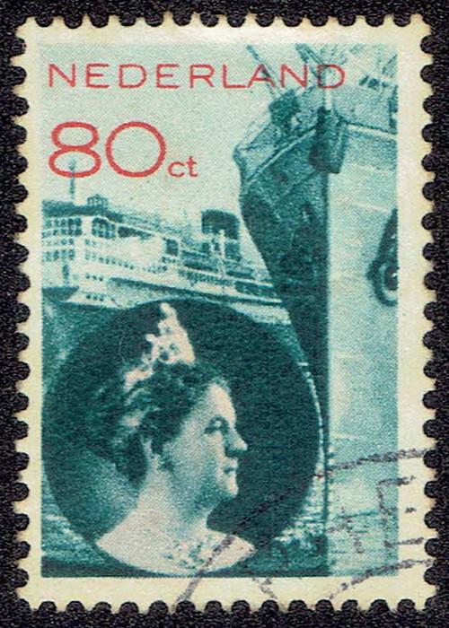 Nederland 1931-1933, Koningin Wilhelmina, 80 cent., Verzenden, T/m 1940, Gestempeld