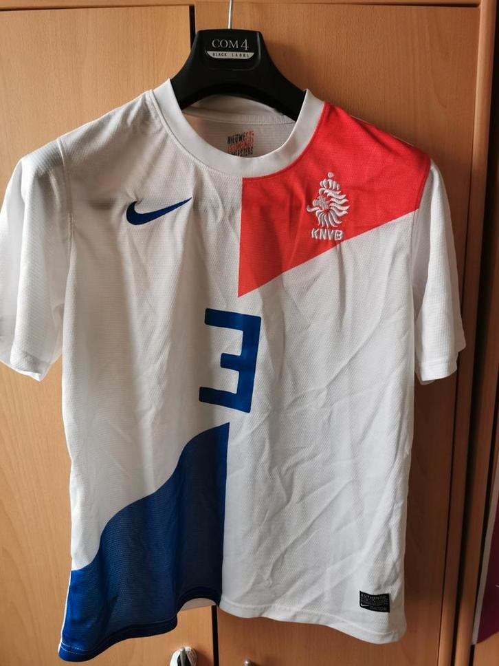 Oranje Nike Voetbalshirt KNVB - Maat S, Kleding | Heren, Sportkleding, Zo goed als nieuw, Voetbal, Maat 46 (S) of kleiner, Wit