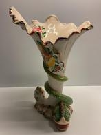 Vintage Italiaanse vaas met slang – 30 cm, Ophalen of Verzenden