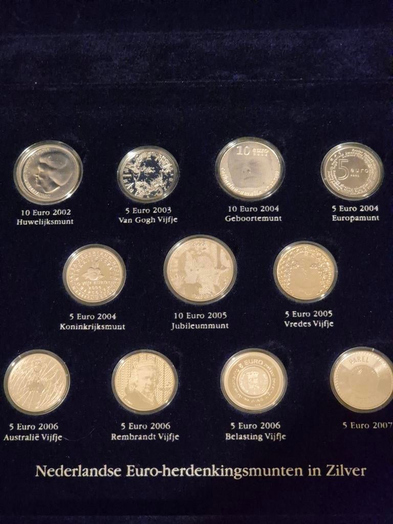 Nederlandse Euro-herdenkingsmunten in Zilver, Setje, Zilver, Overige landen, Overige waardes
