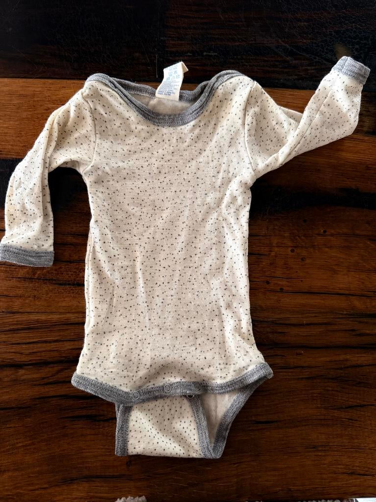 Wolzijden romper Engel 50/56, Kinderen en Baby's, Ophalen of Verzenden, Zo goed als nieuw, Jongetje of Meisje, Nacht- of Onderkleding