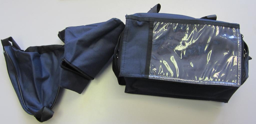 Te Koop: Een set van 3 blauwe (stuur) fietstassen, nieuw., Ophalen of Verzenden, Nieuw