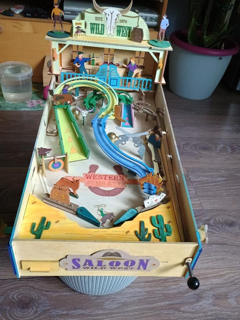 Western flipperkast, Ophalen, Nieuw, Meerkleurig, Hout