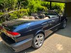 Saab 9-3 Cabriolet 2.0 T  2001 Blauw, leer/lm/airco, Voorwielaandrijving, 4 cilinders, Cabriolet, 11 km/l