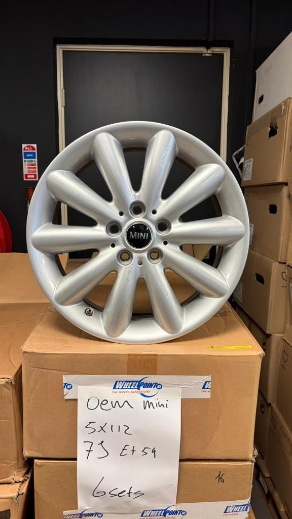 17'' Originele Mini Worst Velgen 5x112 Mini Cooper Clubman, Gebruikt, Velg(en), 17 inch, Personenwagen
