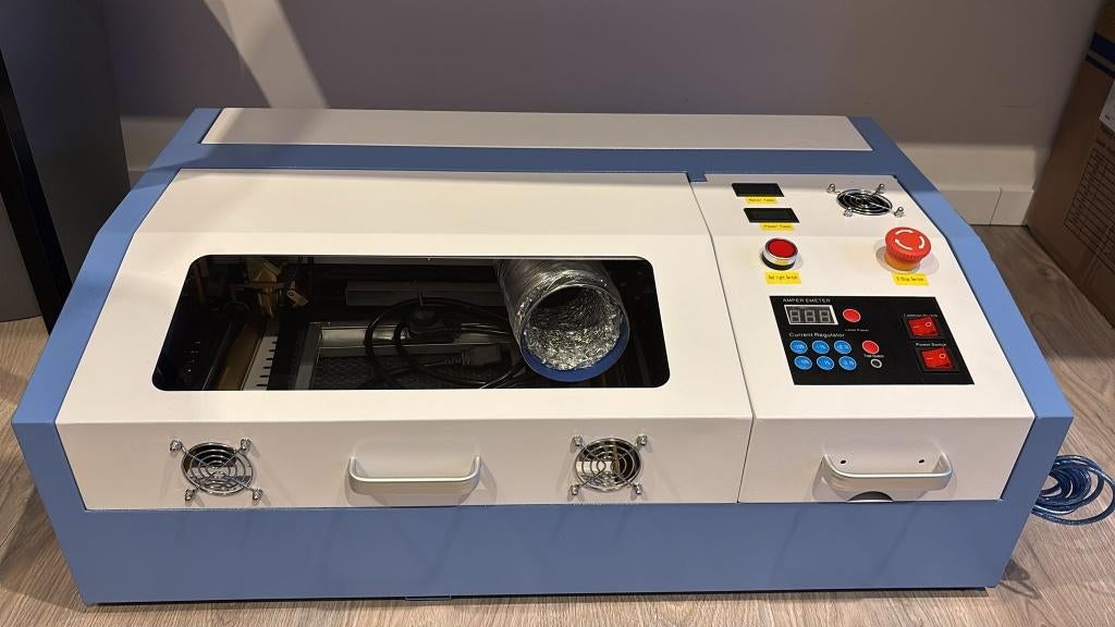 cloudray  40 watt co2 laser snij / graveer machine, Ophalen, Zo goed als nieuw